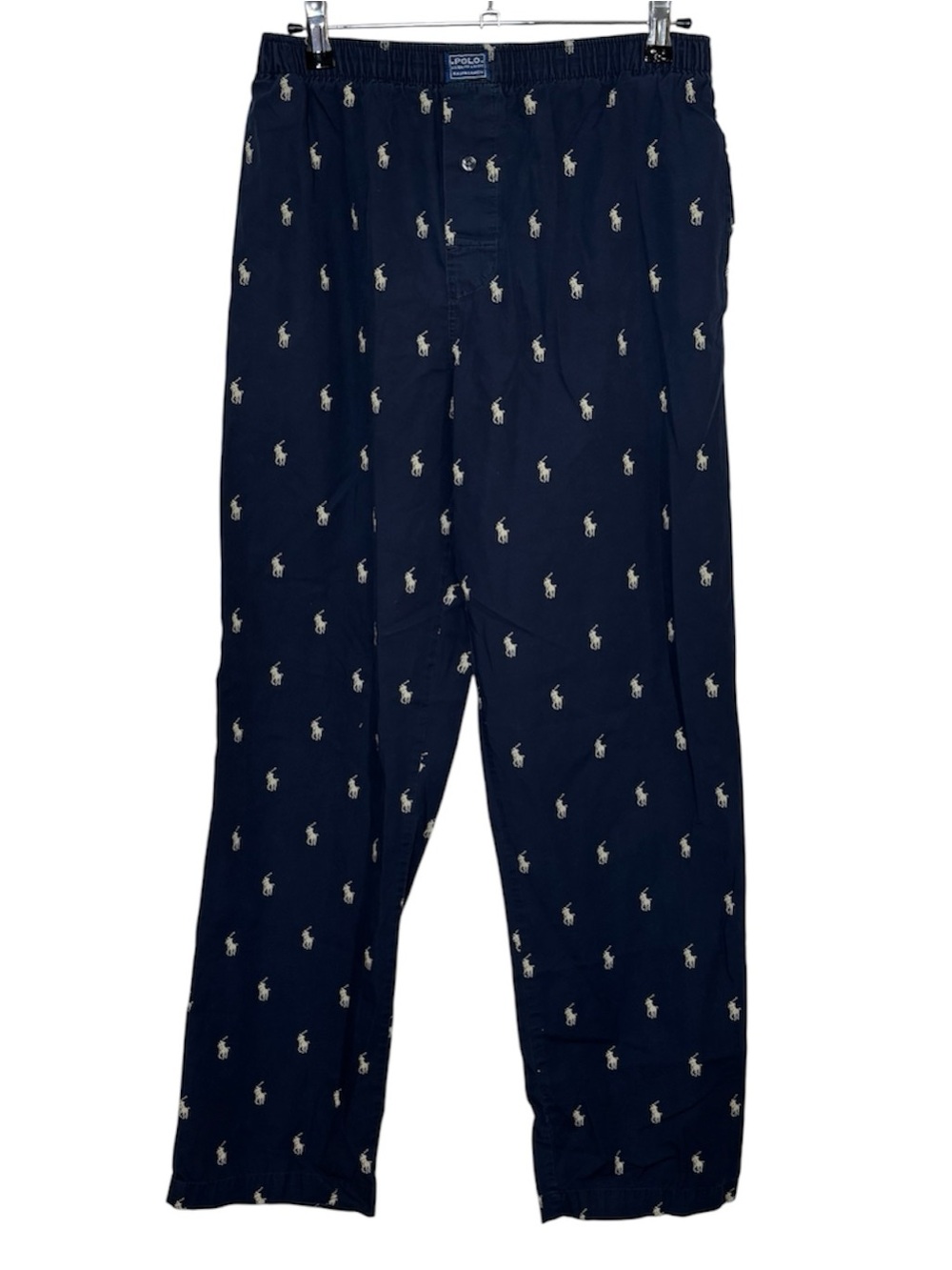 Polo Ralph Lauren All Over Pony Print Pajama Pants Men's Size Small Blue Lounge
